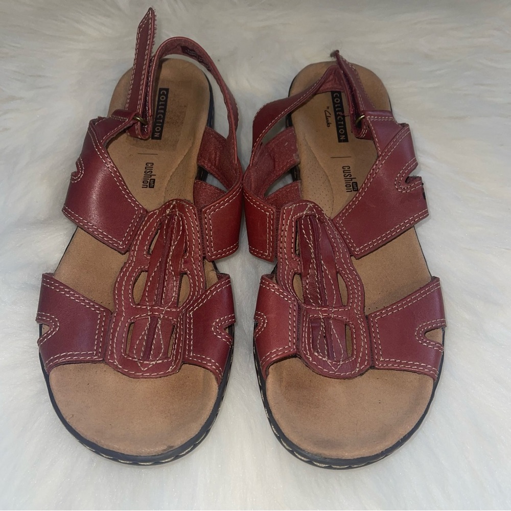 Red sandals